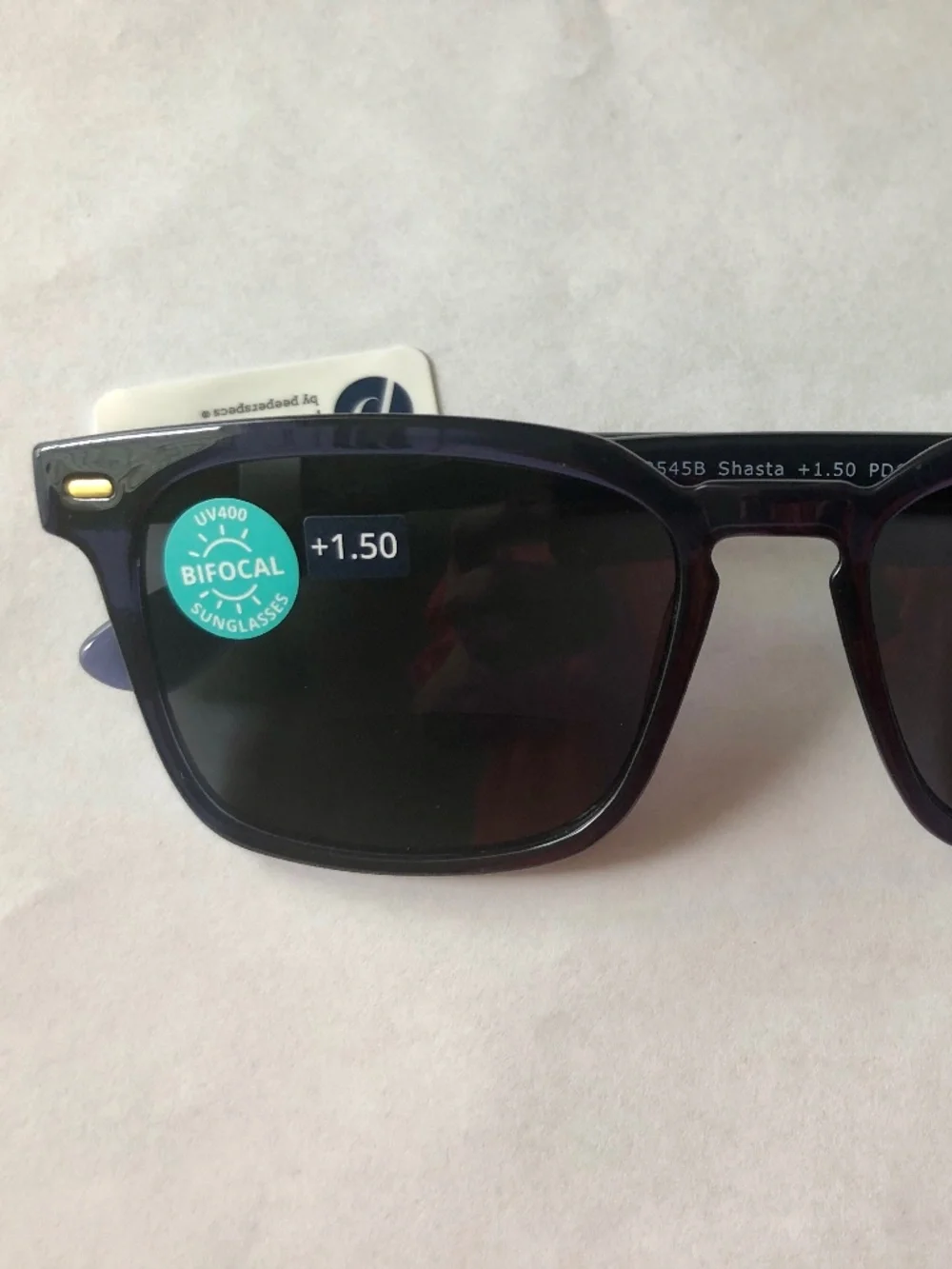 New‎ Black Shasta Peepers Sun Bifocal Readers +1.50